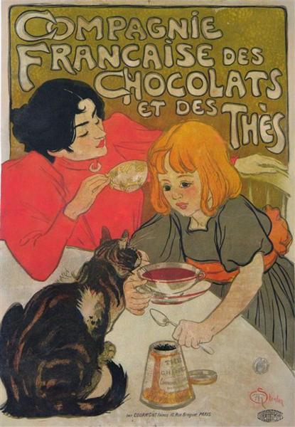 Compagnie Francaise des Chocolats et des Thes, 1895 - Theophile Steinlen