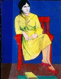 Woman in a Yellow Dress - Theophilus Brown
