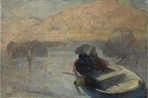 Women in Boat - Theophrastos Triantafyllidis