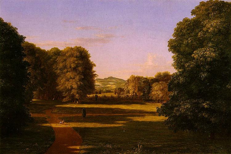 The Gardens of the Van Rensselaer Manor House, 1840 - Thomas Cole