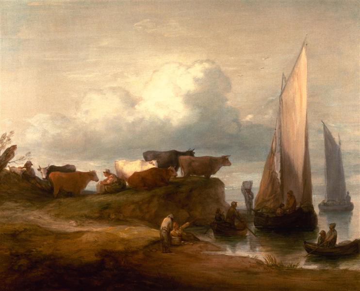 A Coastal Landscape, 1782 - 根茲巴羅