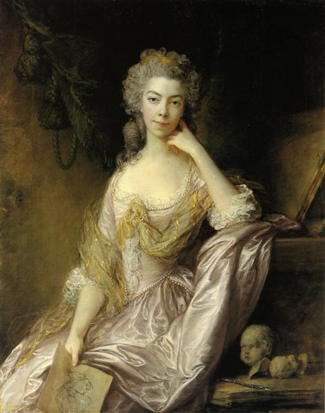 Portrait of Mrs. Drummond - Томас Гейнсборо