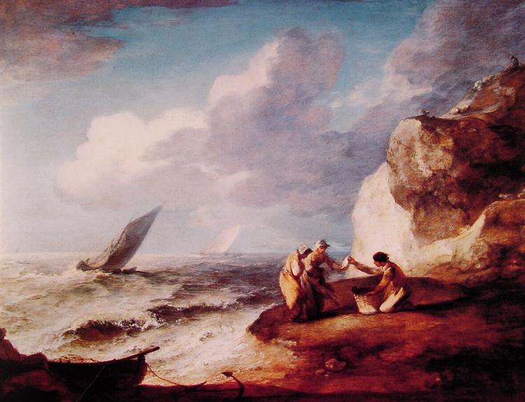 Rocky Coastal Scene, 1781 - Томас Гейнсборо