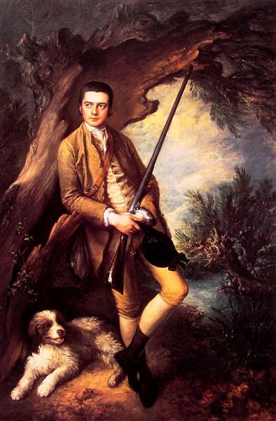 William Poyntz of Midgham and his Dog Amber, 1762 - 根茲巴羅