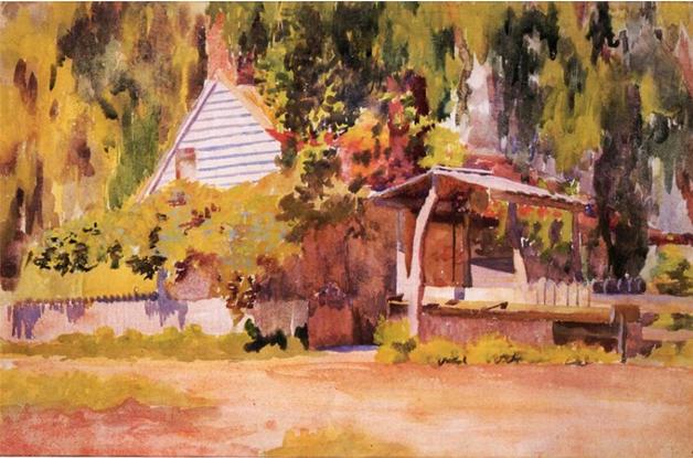 A summer house, 1900 - Томас Поллок Аншутц