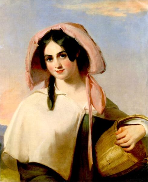 Elizabeth Cook (Mrs. Benjamin Franklin Bache) as The Country Girl, 1839 - Thomas Sully