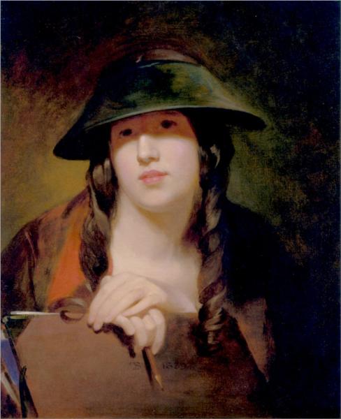 Rosalie Kemble Sully as The Student, 1839 - Thomas Sully