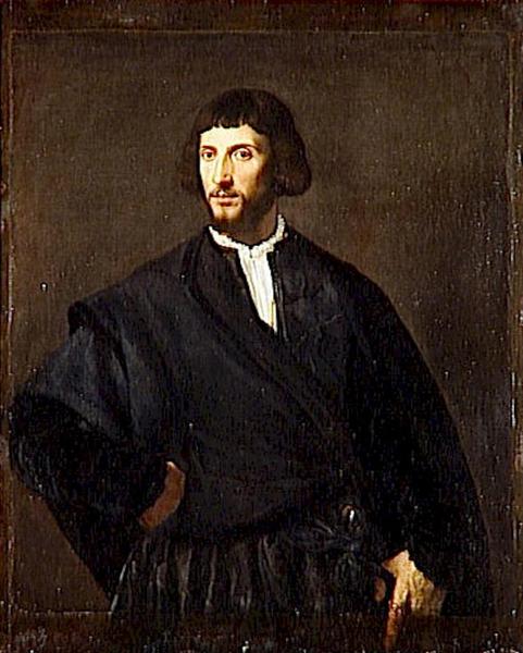 Portrait of a Man, 1523 - Ticiano Vecellio