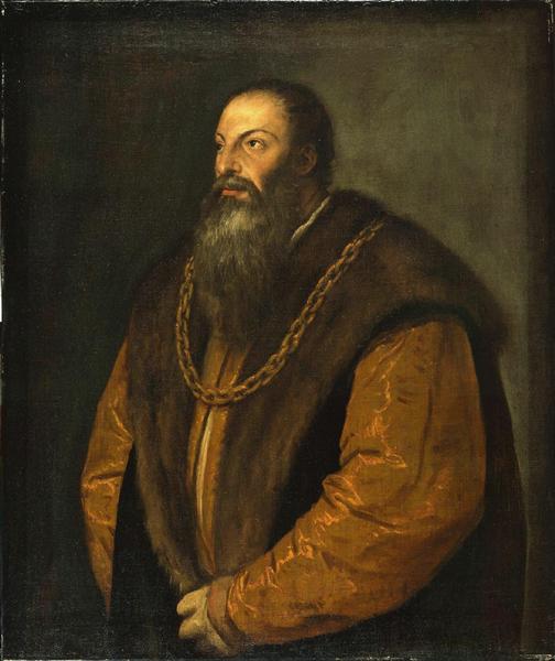 Portrait of Pietro Aretino, c.1548 - Tiziano
