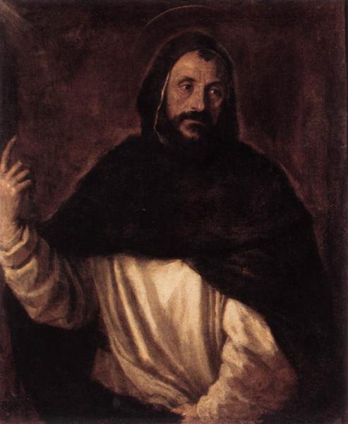 St Dominic, c.1565 - Ticiano Vecellio