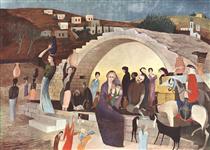 Mary's Well at Nazareth - Tivadar Kosztka Csontvary