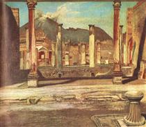 Pompeji Have (House of the Chirurgus with the Vesuv) - Tivadar Kosztka Csontvary