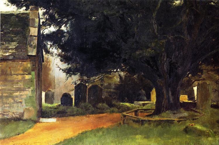 Churchyard at Shillingstone, 1884 - Tom Roberts