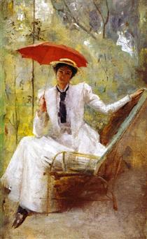 Lady with a Parasol - Том Робертс