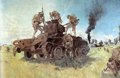 Battle on the Bank of the Halha, 1941 - Tsugouharu Foujita