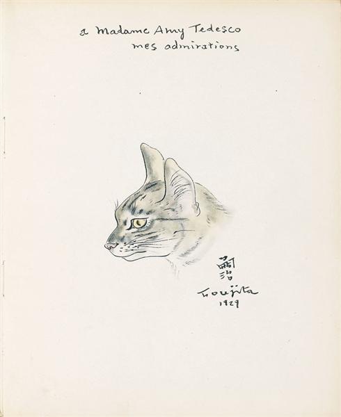 Tête de chat tigré - Tsugouharu Foujita
