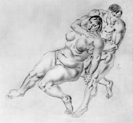 Woman and man, 1928 - Цугухару Фудзита