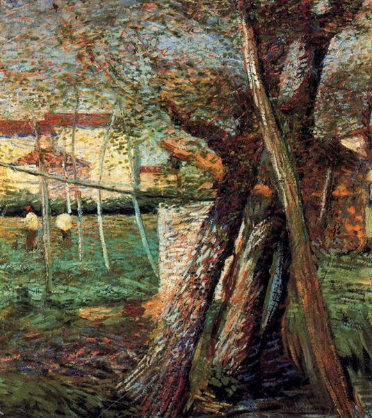 Countryside with Trees, 1908 - Umberto Boccioni