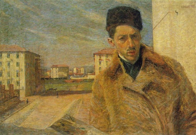 Self-portrait, 1908 - 翁貝托·薄邱尼