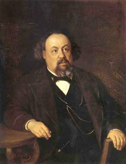 Portrait of A.F. Pysems'kogo, 1869 - Wassili Grigorjewitsch Perow