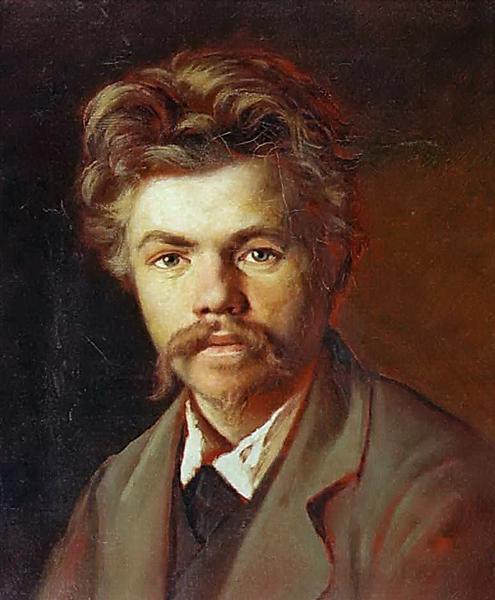 Портрет неизвестного, c.1860 - Василий Перов