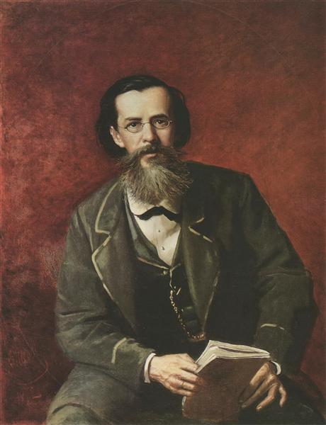 Portrait of the Poet Apollon Maikov, 1872 - Vasily Perov