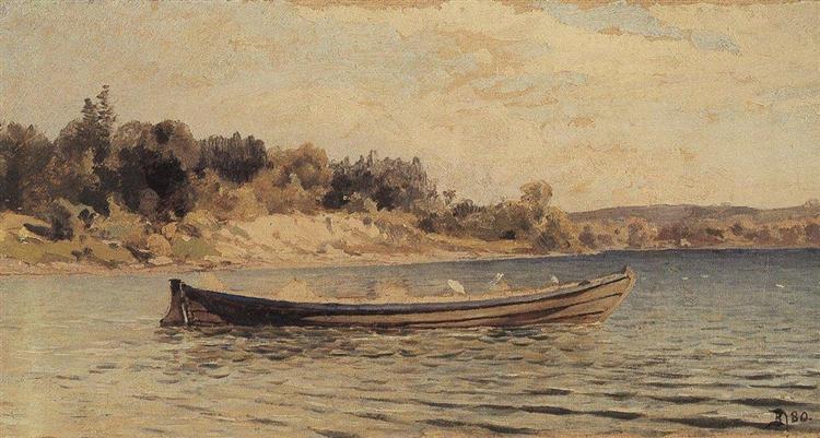 A boat, 1880 - Vasily Polenov