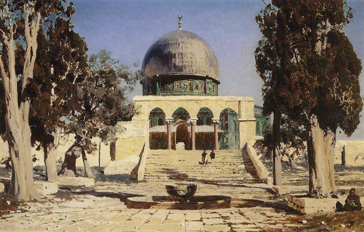 Haram Ash-Sharif - the square where the ancient Temple of Jerusalem was situated, 1882 - Vasili Polénov