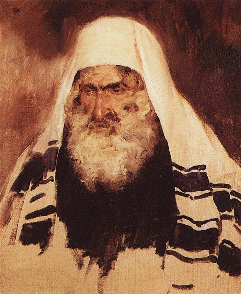Head of old jew, 1895 - Василь Полєнов