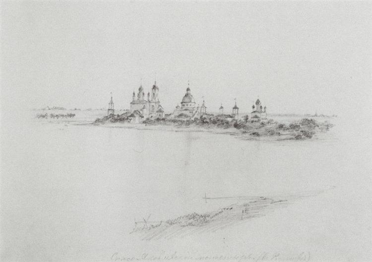 Спасо-Яковлевский монастырь в Ростове, 1860 - Василий Поленов