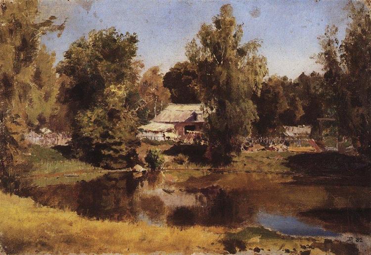 Upper pond in Abramtsevo, 1882 - Vasily Polenov