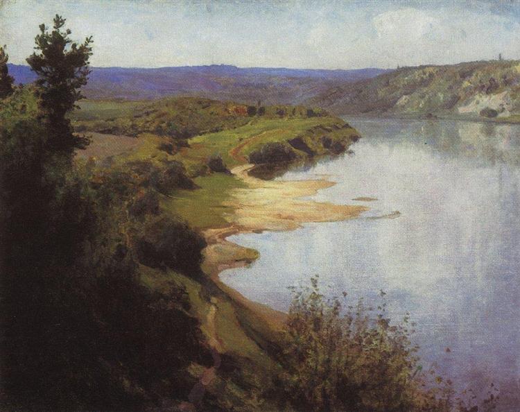 View of Oka from the western riverbank - Vasily Polenov