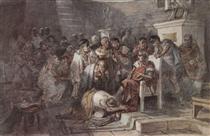 Assassination of Julius Caesar - Vasili Súrikov