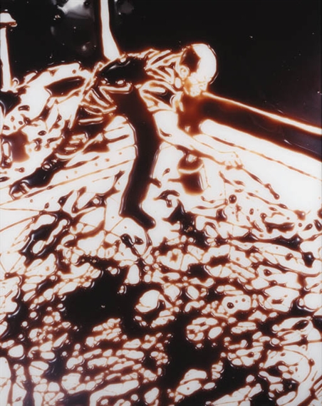 Action Photo, After Hans Namuth (From Pictures of Chocolate), 1997 - Vik Muniz