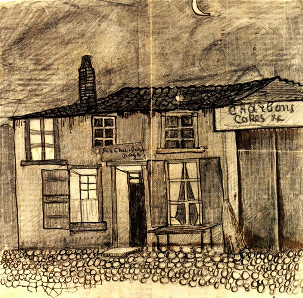 “Au Charbonnage” Café, 1878 - 梵谷