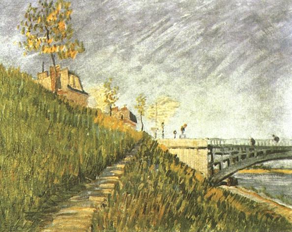 Banks of the Seine near Pont de Clichy, 1887 - 梵谷
