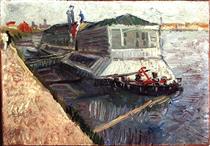 Bathing Float on the Seine at Asnieres - Vincent van Gogh