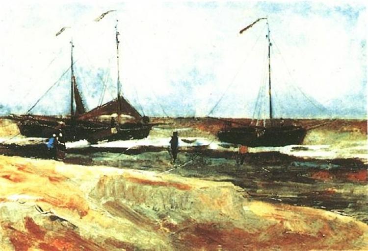 Beach at Scheveningen in Calm Weather, 1882 - 梵谷
