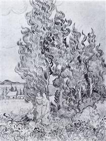 Cypresses - Vincent van Gogh