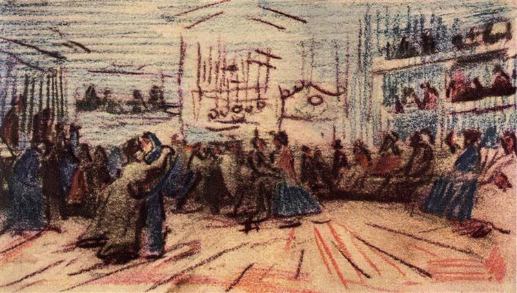 Dance-hall, 1885 - 梵谷