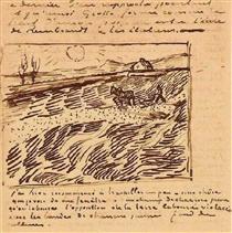 Enclosed Field with Ploughman - Vincent van Gogh