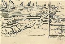Fishing Boats at Sea - Vincent van Gogh
