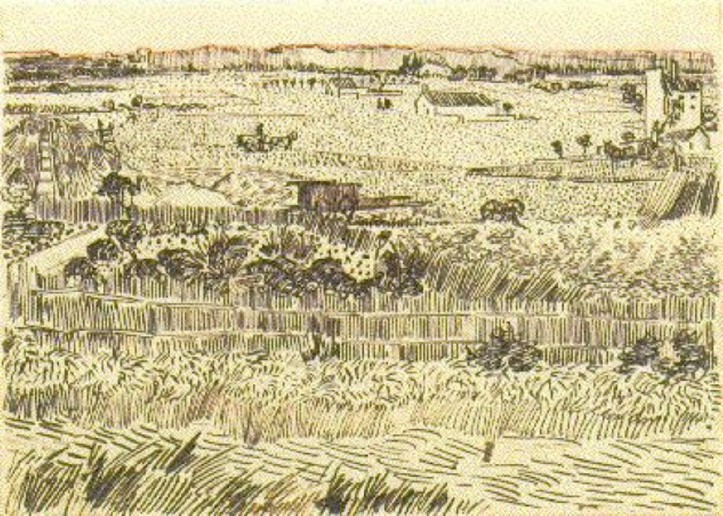 Van Gogh Painting The Harvest 