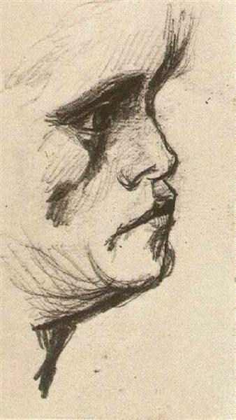 Head of a Man, 1885 - Винсент Ван Гог