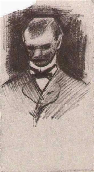Head of a Man, 1886 - 梵谷