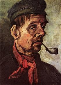 Head of a Peasant with a Pipe - Вінсент Ван Гог