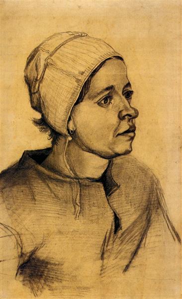 Head of a Woman, c.1885 - Винсент Ван Гог