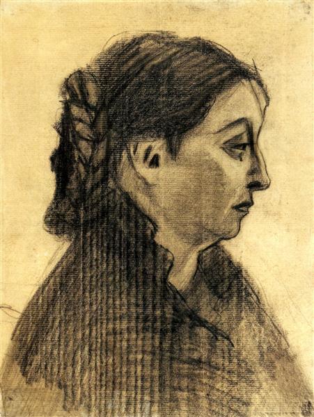 Head of a Woman, c.1885 - Вінсент Ван Гог