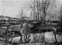 Landscape at Nuenen - Вінсент Ван Гог