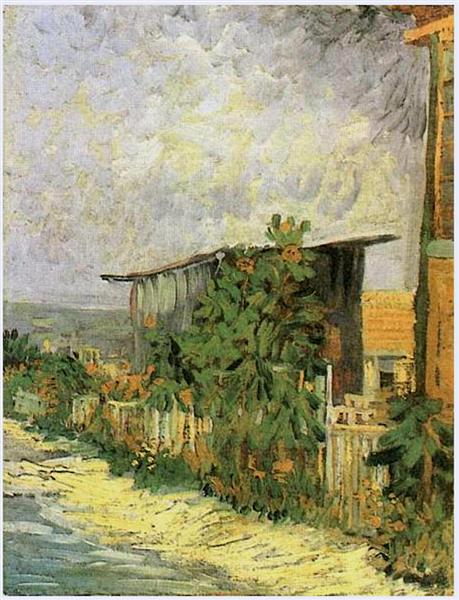 Montmartre Path with Sunflowers, 1887 - 梵谷